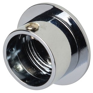 Gordijnroede Steunen Idd Strak Chroom 28mm - 2 Stuks