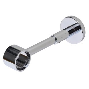 Gordijnroede Steunen Inkortbaar 7-15cm Chroom 28mm - 2 Stuks