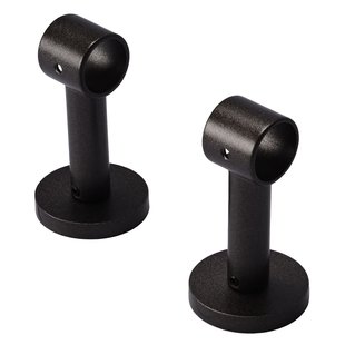 Gordijnroede Steunen Plafond 5cm Antraciet 20mm - 2 Stuks