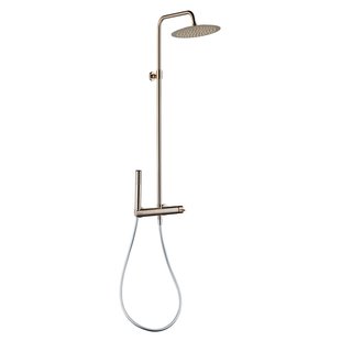 Essebagno Regendouche - Luisa - Metaal Staal - Waterbesparend - Met Thermostatische Kraan