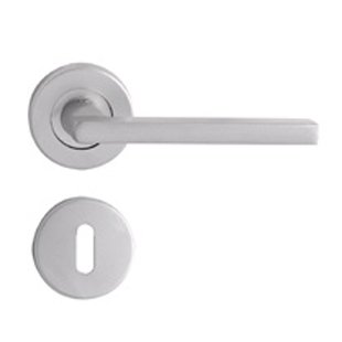 Baseline Deurkruk Op Rozet Baseline - Aluminium - Zilver Geanodiseerd - 130 Mm