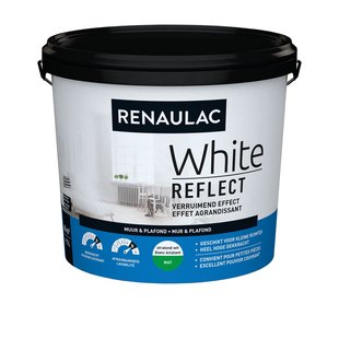 Renaulac Muur & Plafond Muurverf - Mat - Wit - 5l