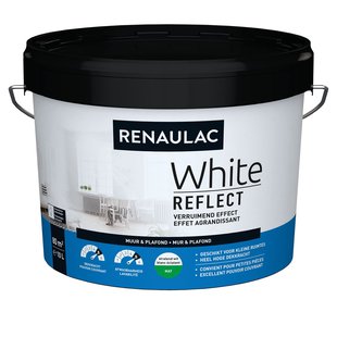 Renaulac Muur & Plafond Muurverf - Mat - Wit - 10l