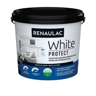 Renaulac Muur & Plafond Muurverf - Mat - Wit - 5l