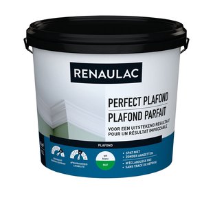 Renaulac Perfect Plafond Muurverf - Mat - Wit - 5l