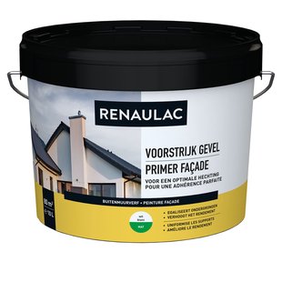 Renaulac Voorstrijk Gevel Muurverf - Mat - Wit - 10l