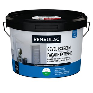 Renaulac Buitenmuurverf Gevel Extreem Mat Wit 2,5l