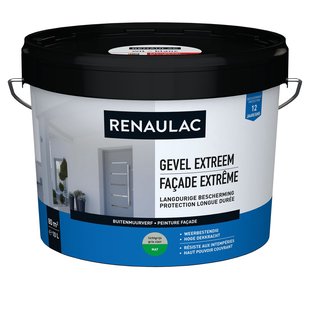 Renaulac Buitenmuurverf Gevel Extreem Mat Lichtgrijs 10l