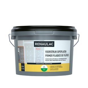 Renaulac Voorstrijk Primer - Gipsplaten Muur En Plafond - Wit - 2,5l