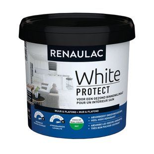 Renaulac Muur & Plafond Muurverf - Mat - Wit - 1l