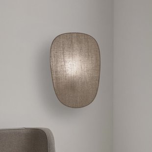 Screen 70's wandlamp hoogte 40 cm jute textiel Screen 70's MARKET SET - Gang / Hal - Stof - Rond