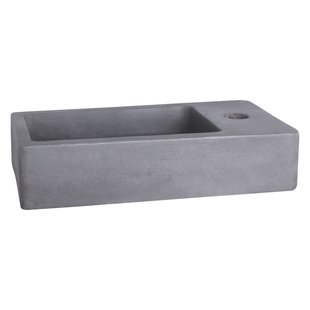 Differnz Toiletfontein Force 40x22x8cm Beton Donkergrijs
