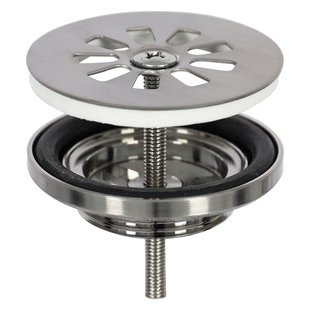 Differnz Afvoerplug Ø65mm Mat Chroom