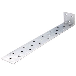 Alberts Verbindingshoek - Sendzimir Verzinkt Staal - Plat - 285x40x40mm