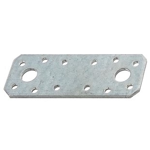 Alberts Verbindingsplaat - Sendzimir Verzinkt Staal - 96x35x2,5mm - 25 Stuks