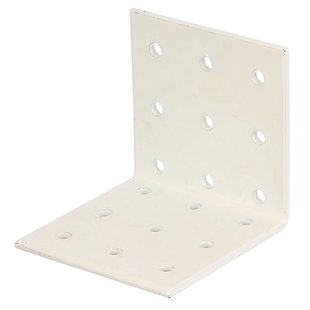 Alberts Verbindingshoek - Wit Geplastificeerd Staal - 60x60x60mm