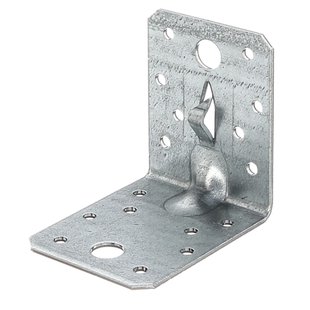 Alberts Hoekanker - Sendzimir Verzinkt Staal - Versterkt Rib - 70x70x55mm