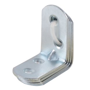 Alberts Hoekanker - Verzinkt Staal - Geribbeld Afgerond - 30x30x16mm - 4 Stuks