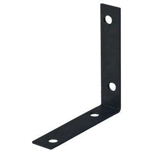 Alberts Hoekanker - Zwart Geplastificeerd Verzinkt Staal - 75x75x16mm