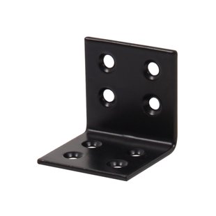 Alberts Hoekverbinder - Zwart Geplastificeerd Staal - 40x40x40mm