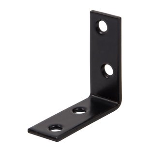 Alberts Hoekverbinder + Kunststof Coating Zwart 40x40x15mm 1st.