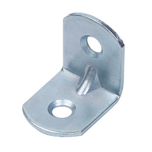 Alberts Verbindingshoek - Blauw Verzinkt Staal - Afgeronde Uiteinden - 20x20x16mm
