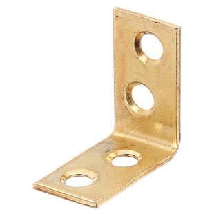 Alberts Hoekanker - Messing Geplastificeerd Staal - 50x50x15mm