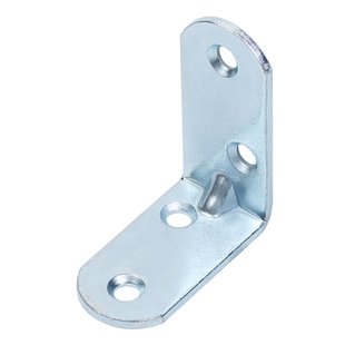 Alberts Hoekanker - Blauw Verzinkt Staal - Afgeronde Uiteinden - 40x40x19mm