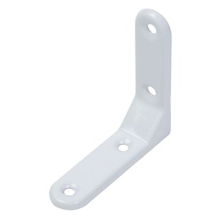 Alberts Verbindingshoek - Wit Gecoat Staal - Decoratief - 75x75x20mm