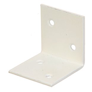 Alberts Versterkingshoek - Wit Geplastificeerd Staal - Gelijkbenig - 40x40x40mm