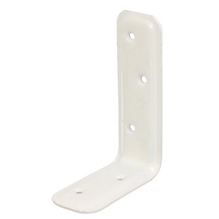 Alberts Verbindingshoek - Wit Geplastificeerd Staal - Ingeperst - 80x120x40mm