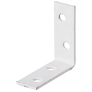 Alberts Hoekanker - Wit Geplastificeerd Staal - 40x40x15mm - 12 Stuks