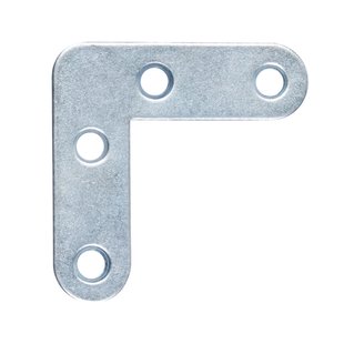 Alberts Meubelhoek Afgeronde Uiteinden Galvanisch Blauw 80x80x16mm