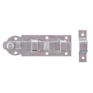 Alberts Raamgrendel Recht + Bevestigd Tegenstuk Rvs 80mm