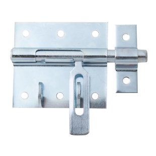 Alberts Sluitgrendel Met Platte Greep - Blauw Verzinkt Staal - 70x100 Mm