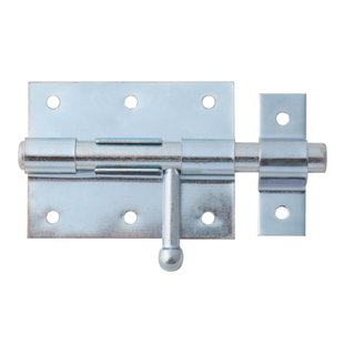 Alberts Boutgrendel - Blauw Verzinkt Staal - 80x63 Mm