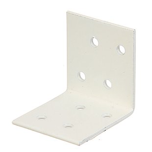 Alberts Verbindingshoek - Wit Geplastificeerd Staal - 40x40x40mm