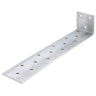 Alberts Versterkingshoek - Verzinkt Staal - Om In Te Betonneren - 205x40x40mm