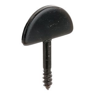 Alberts Luikvastzetter Recht Dompellak Coating Zwart 21mm