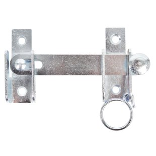 Alberts Slaggrendel Met Vaststelvoorziening - Galvanisch Blauw Staal - 120x65 Mm