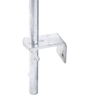 Alberts Bodemschuif Met Twee Geleidingshoeken - Gegalvaniseerd Staal - 400x16 Mm