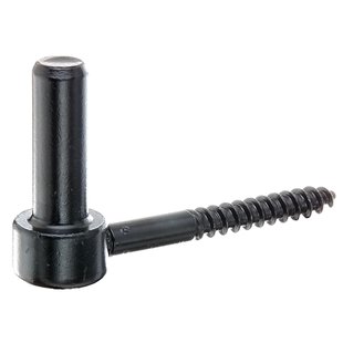 Alberts Schroefduim J-haak Houten Schroefdraad Kataforetisch Aangebrachte Zwarte Dompellak ⌀16/110mm