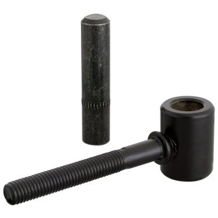 Alberts Schroefduim J-haak Houten Schroefdraad Kataforetisch Aangebrachte Zwarte Dompellak ⌀16/125 M10x82mm