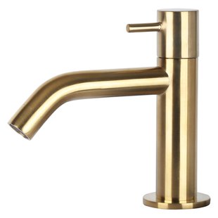 Differnz Toiletkraan Mix & Match - Gebogen - Mat Goud - 42cm