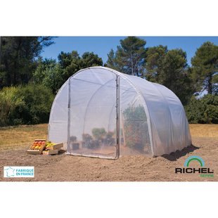 Tunnelkas Richel Transparant/grijs Met 1 Deur 300x300x200cm 9m²