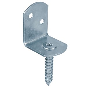 Alberts Vlechtwerkhouder L-vorm + Houten Schroef 83x32mm 12st.