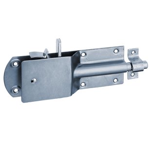 Alberts Stalgrendel Met Tegenstuk - Blauw Verzinkt Staal - 200x70 Mm