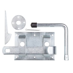 Alberts Deurgrendel - Galvanisch Blauw - 122x85 Mm