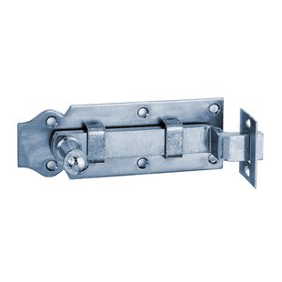 Alberts Deurgrendel Omgebogen - Galvanisch Geel Verzinkt - 120 Mm