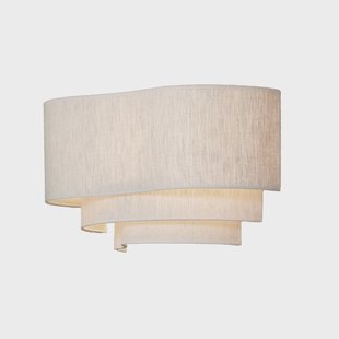 Pebble textiel wandlamp, crème MARKET SET - Woonkamer - Designer - Stof - Met lampenkap